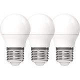 LED Lampen E27 - Globe Ø 4.5 cm - Warm wit licht - 4.5W vervangt 40W - 3PACK