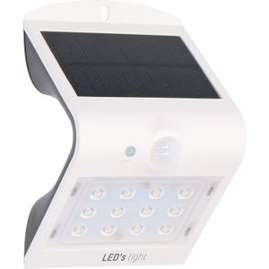 LED's Light Solar LED Wandlamp met Bewegingssensor 220 - 3 lichtstanden - Automatisch aan/uit - Wit