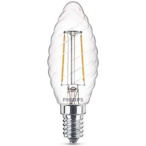 Philips LED Filament Lamp Kaars E14 - Helder - 2W vervangt 25W - Warm wit licht