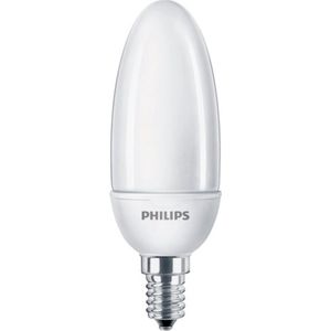 Philips Softone E14 Spaarlamp - Kaarsvormig - Mat - 5W vervangt 22W - Warm wit licht