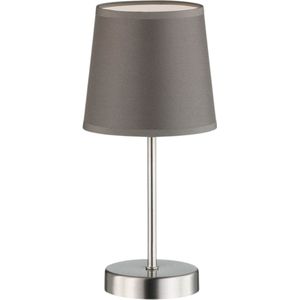 Eleganto LED Tafellamp met voetschakelaar - E14 fitting - Grijs - 32 cm