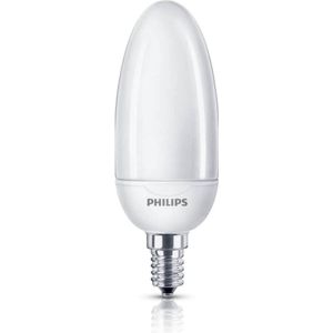 Philips Softone E14 Spaarlamp - Kaarsvormig - Mat - 8W vervangt 35W - Warm wit licht