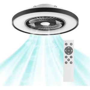 3D Air Plafondlamp met Ventilator - Full room luchtcirculatie - Zomer & Winterstand – Licht en kleurtemperatuur instelbaar