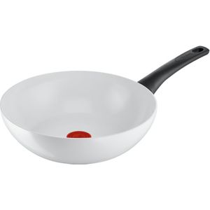 Tefal Keramische controle - Pan + steelpan - Wit