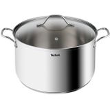 Tefal Intuition Soeppan 30 cm + Glazen Deksel 12L RVS - Duurzame en veelzijdige kookervaring