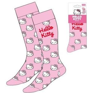 Sanrio Socks Hello Kitty Face Pink 36-43