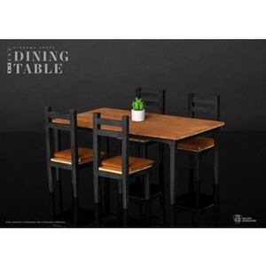 Diorama Props Series Dining Table Set