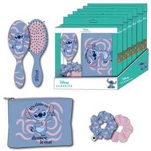 Disney Stitch Beautycase Toilettas Haarborstel Haar Scrunshies
