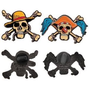 One Piece Pins 2-Pack Luffy & Buggy