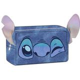 Stitch - Reis-Toilettas - Blauw - Grote Capaciteit - Ritssluiting