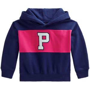 Polo Ralph Lauren Hoodie - Boston Commons - Blauw/Roze - Polo Ralph Lauren - 2 jaar (92) - Hoodie