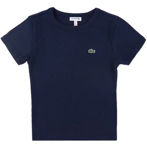 Lacoste T-Shirt - Rib - Navy - Lacoste - 14 jaar (164) - T-Shirt