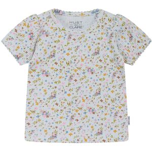 Hust and Claire T-Shirt - Rib - Blancalina - Water m. Bloemen - Hust and Claire - 1½ jaar (86) - T-Shirt