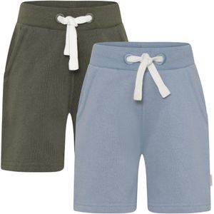 Minymo Shorts - 2-pack - Blauw/Groen - Minymo - 8 jaar (128) - Shorts