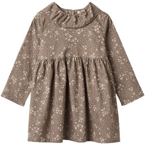 Wheat Jurk - Violetta - Cocoa Brown Bloemen - Wheat - 7 jaar (122) - Jurk