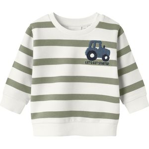 Name It Sweatshirt - NbmBevo - Thee m. Strepen/Tractor - Name It - 1 jaar (80) - Sweatshirt