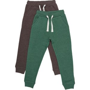 Minymo Joggingbroek - 2-pack - Hunter Green - Minymo - 3 jaar (98) - Joggingbroek