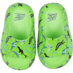 BECO Badslippers - Ocean Dinos - Groen - BECO - 22/23 - Badslippers