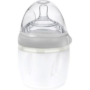 Haakaa Babyflesje - 160 ml - Silicone - Grijs - Haakaa - OneSize - Babyflesje