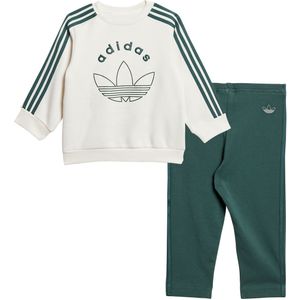 adidas Originals Sweatset - Crew - Wit/Groen - adidas Originals - 62 - Sweatset