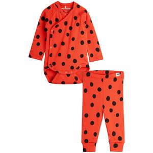 Mini Rodini Set - Dots - Rood - Mini Rodini - 68 - Romper L/S