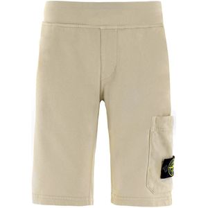 Stone Island Sweatshorts - Natural Beige - Stone Island - 10 jaar (140) - Shorts