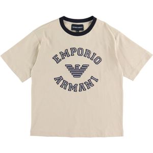 Emporio Armani T-Shirt - Oxford Tan/Grijs - Emporio Armani - 14 jaar (164) - T-Shirt