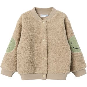 Name It Cardigan - Teddy - NmmSand - Puur kasjmier - Name It - 2 jaar (92) - Cardigan