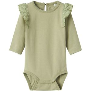 Name It Romper L/æ - NbfTejsa - Thee m. Ruche - Name It - 1½ jaar (86) - Romper L/S