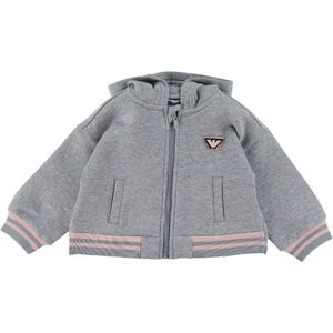 Emporio Armani Cardigan - Grijs Gevlekt m. Roze - Emporio Armani - 9 mnd - Cardigan