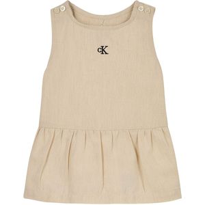 Calvin Klein Jurk - Linnenmix - Geweven - Calvin Klein - 1 jaar (80) - Jurk