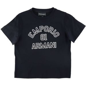 Emporio Armani T-Shirt - Navy m. Wit - Emporio Armani - 6 jaar (116) - T-Shirt