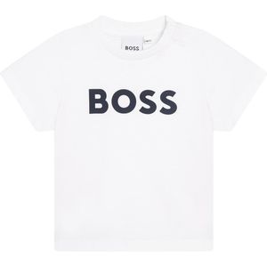 BOSS T-Shirt - Wit m. Navy - BOSS - 3 jaar (98) - T-Shirt