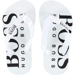 BOSS Slippers - Wit m. Lichtblauw - BOSS - 30 - Slippers