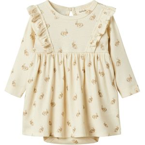 Lil Atelier Romper L/æ - NbfLavo - Tortelduif/Rabbit - Lil Atelier - 1 jaar (80) - Romper L/S