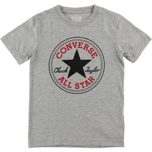 Converse T-Shirt - Grijs Gevlekt m. Logo - Converse - 8-10 jaar (128-140) - T-Shirt