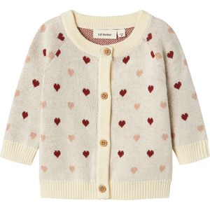 Lil Atelier Cardigan - Gebreid - NbfSaran - Tortelduif - Lil Atelier - 74 - Cardigan