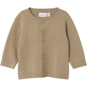 Name It Cardigan - Gebreid - NbmRasomme - Weathered Teak - Name It - 74 - Cardigan