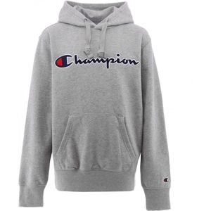 Champion Fashion Hoodie - Grijs Gevlekt m. Logo - Champion - 16-18 jaar (176-188) - Hoodie