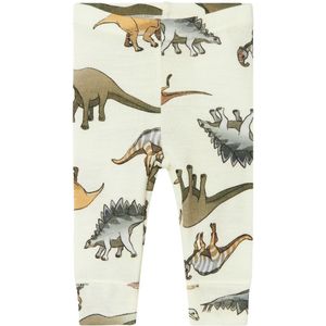 Name It Leggings - Wol - NbmWillitus - Snow White m. Dinosauruss - Name It - 1 jaar (80) - Leggings - Wol