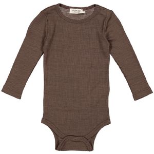 MarMar Romper l/s - Wol - Bense - Terre - MarMar - 2 jaar (92) - Romper L/S