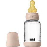 BIBS Babyflesje - 120 ml - Glas/Natuurlijk Rubber - Blush - BIBS - OneSize - Babyflesje