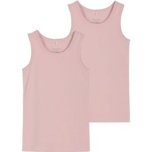 Hust and Claire Onderhemd - Flicka - 2-pack - Dusty Rose - Hust and Claire - 11 jaar (146) - Onderhemd