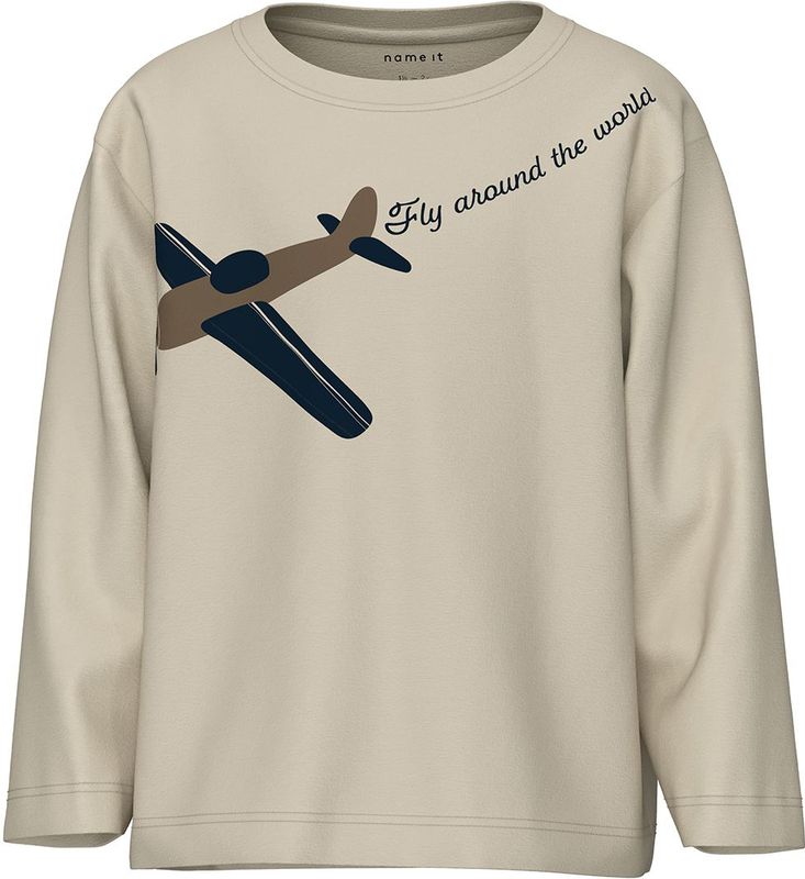 Name It mini jongens longsleeve STOR Summer Sand vliegtuig 92
