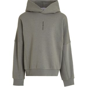 Calvin Klein Hoodie - Minimalistisch Logo - Meteoor Green - Calvin Klein - 12 jaar (152) - Hoodie