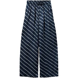 Sofie Schnoor Broek - Navy Blue m. Strepen - Sofie Schnoor - 10 jaar (140) - Broeken - Katoen