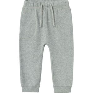 Lil' Atelier Joggingbroek - NmmLander - Grey Melange - Lil Atelier - 7 jaar (122) - Joggingbroek