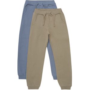 Minymo Joggingbroek - 2-pack - Houtwolf - Minymo - 8 jaar (128) - Joggingbroek