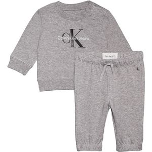 Calvin Klein Sweatset - Monogram - Grey Heather - Calvin Klein - 4 jaar (104) - Sweatset