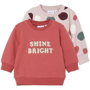 Name It Sweatshirt - NbfOfane - 2-pack - Burnished Lila - Name It - 68 - Sweatshirt